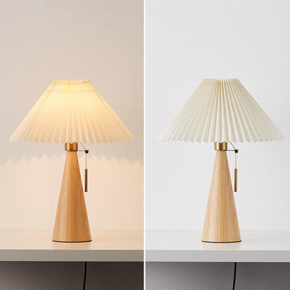 ZenithWood | Elegant Minimalist LED Table Lamp for Bedside and Desk 7
