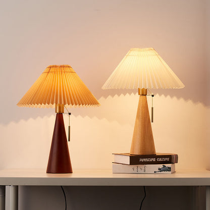 ZenithWood | Elegant Minimalist LED Table Lamp for Bedside and Desk 8
