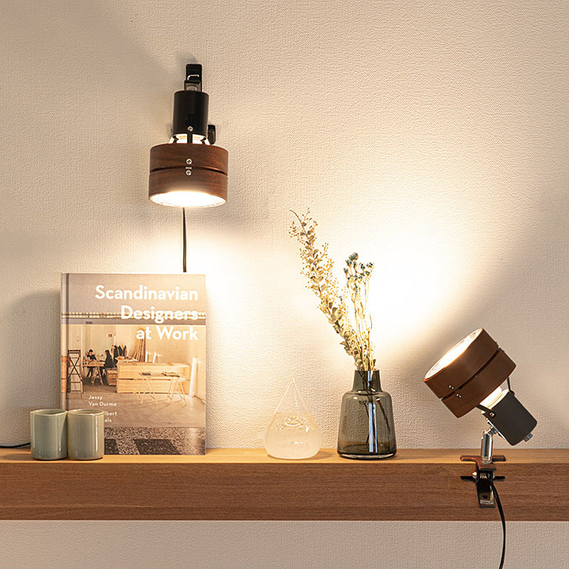 Zenwood | Elegant Minimalist Solid Wood Round Table Lamp 2