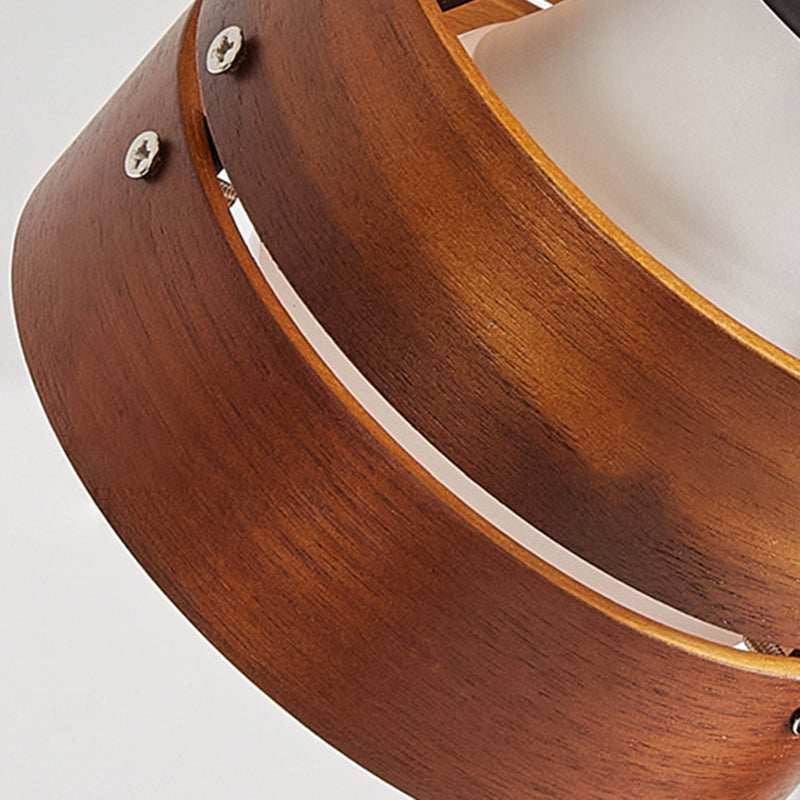 Zenwood | Elegant Minimalist Solid Wood Round Table Lamp 6