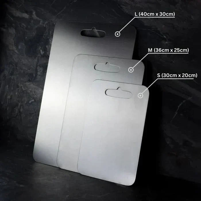 Stainless Steel Chopping Boards, Rust Free Metal Cutting Board for Kitchen, Large Chopping Board 40 x 30 cm_03