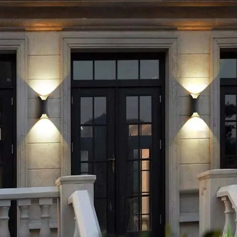 Outdoor Wall Light, Curved LED Garden Light IP65, Hallway Light for Indoor and Outdoor Use_08