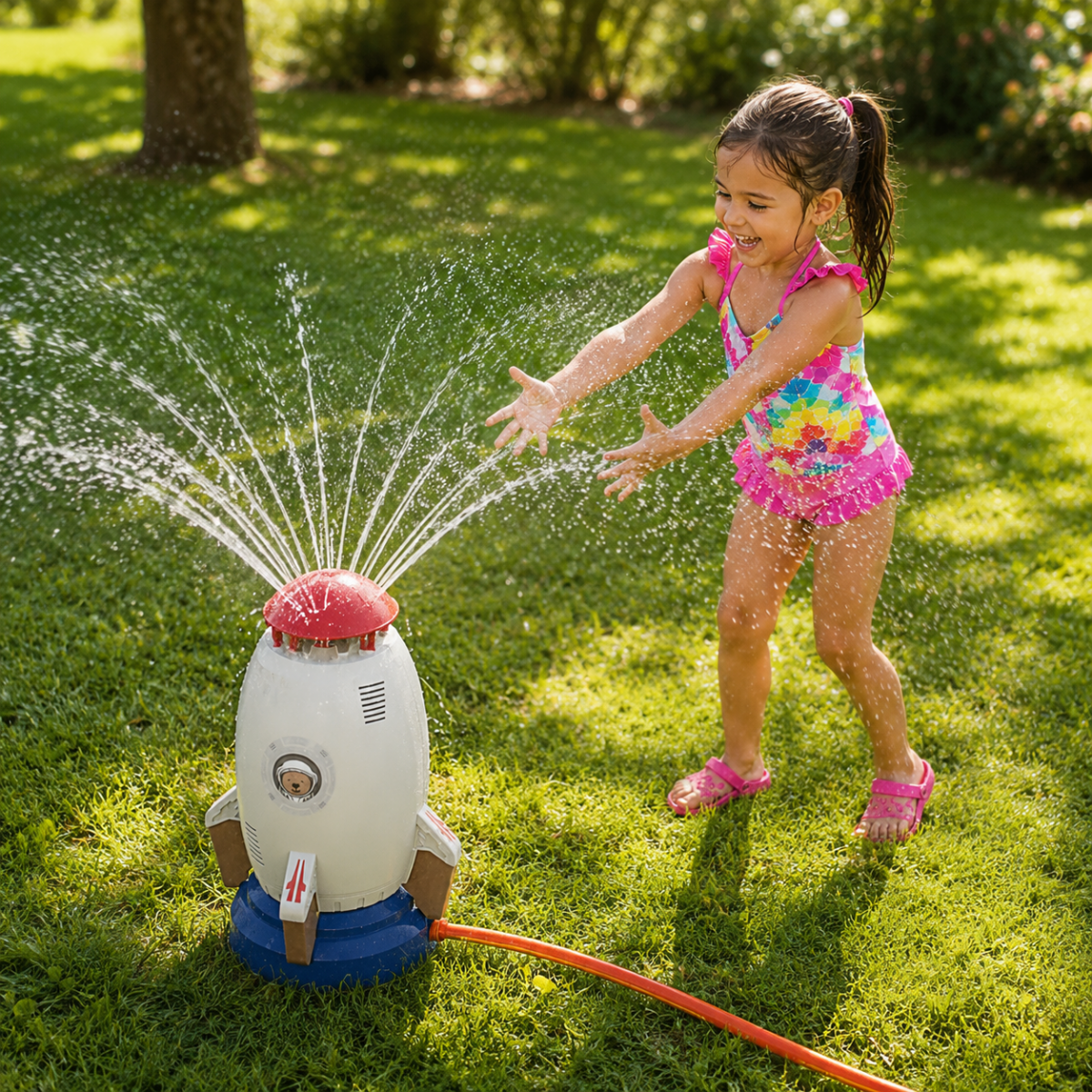 Outdoor Toys, Kids Water Sprinkler Toy with 360 Degree Rotation, Garden Toys for 3 Year Olds and Summer Water Play_00