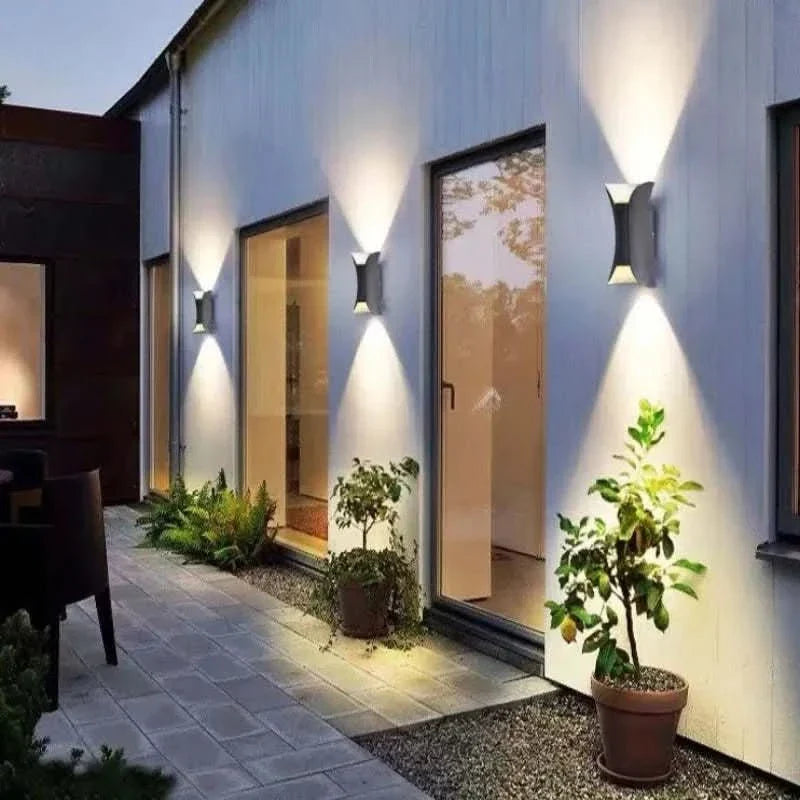 Outdoor Wall Light, Curved LED Garden Light IP65, Hallway Light for Indoor and Outdoor Use_04
