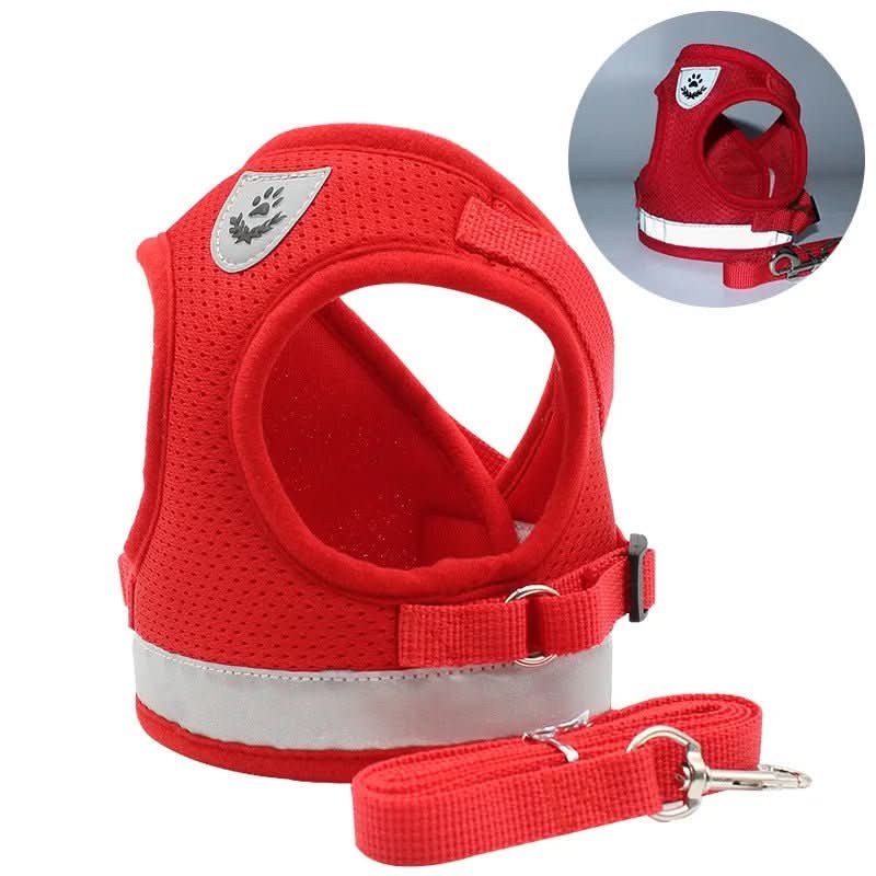 Escape Proof Cat Harness and Lead Set, Reflective Kitten Harness with 1.5 m Leash for Walking_21
