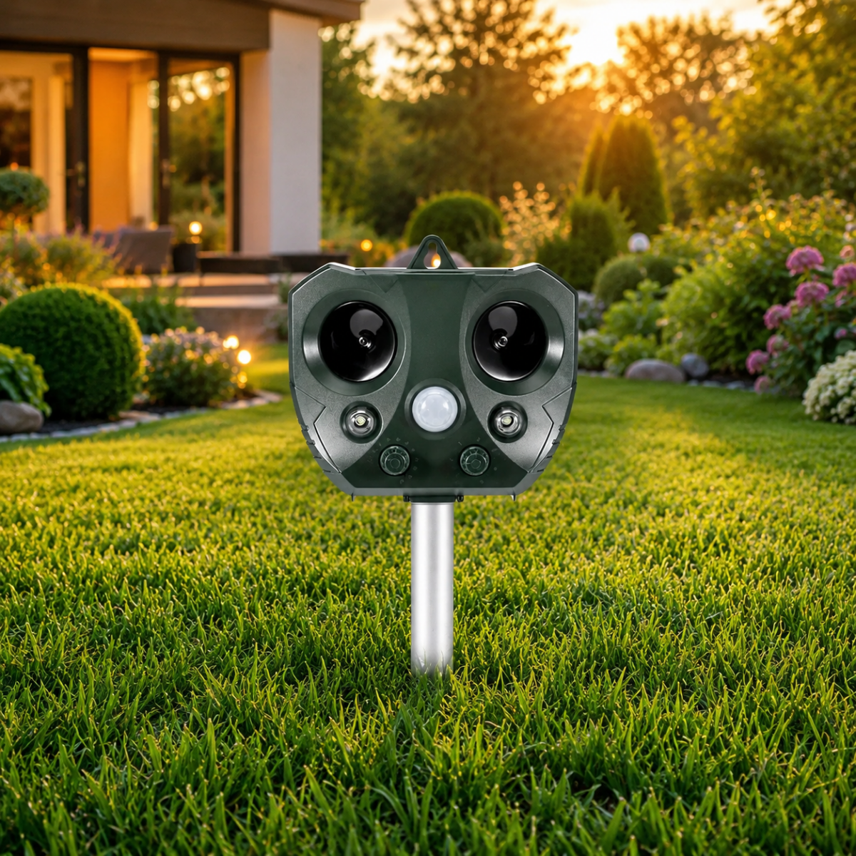 Bird Deterrent, Ultrasonic Pest Repeller with PIR Motion Sensor, Solar Bird Scarer for Garden and Terrace_03