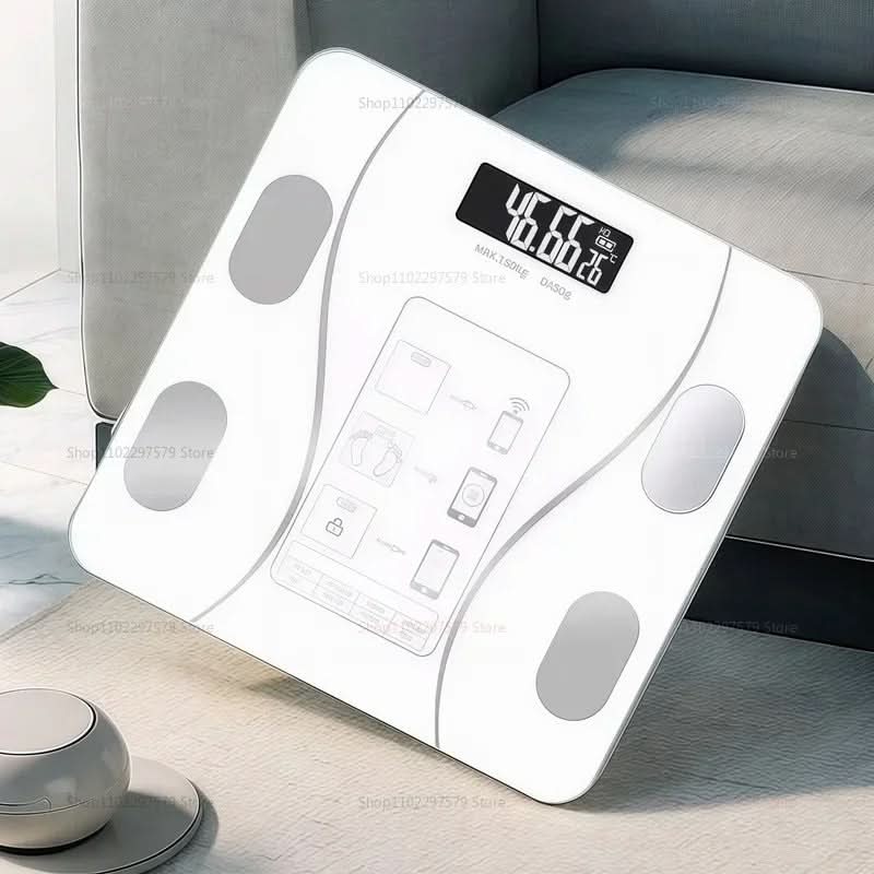 Bathroom Scales with Body Fat Analysis, Smart BMI Scale with App, Digital Weighing Scales up to 180 kg