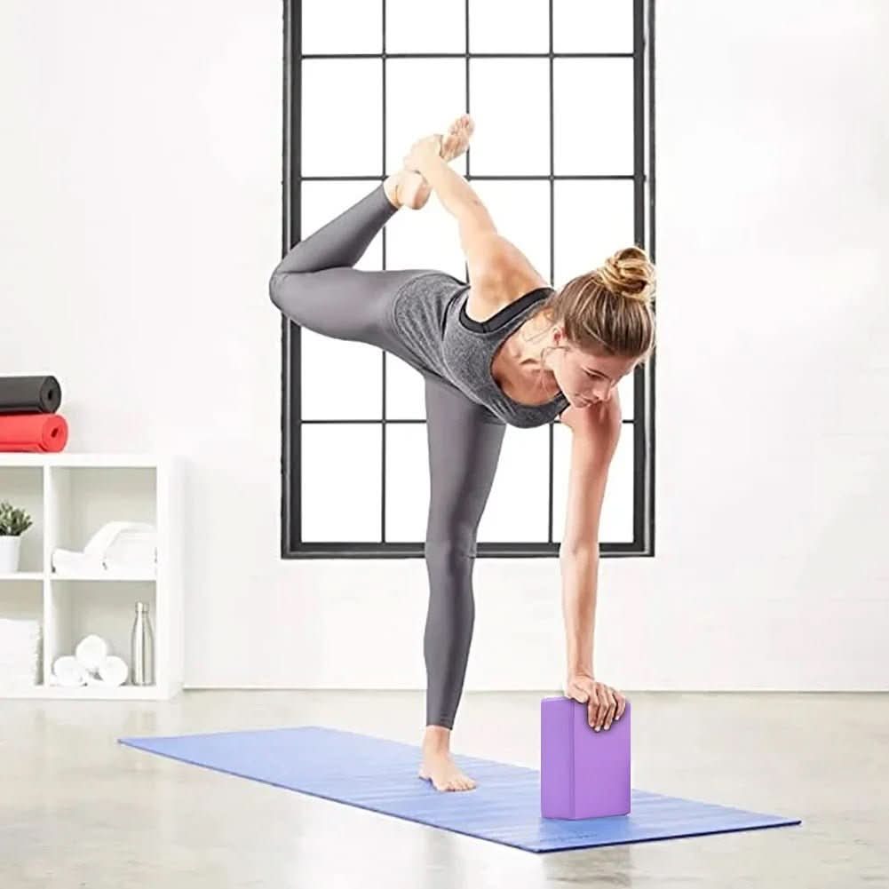 Yoga Blocks, Non Slip EVA Foam Block 23 x 15 x 10 cm, Pilates Equipment and Yoga Accessories for Meditation_01