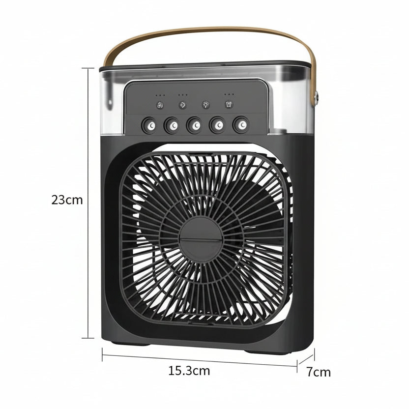 Desk Fan with Humidifier, Portable Fan for Office, Mist Fan with Water Tank, 2 in 1 Bedroom Humidifier_05