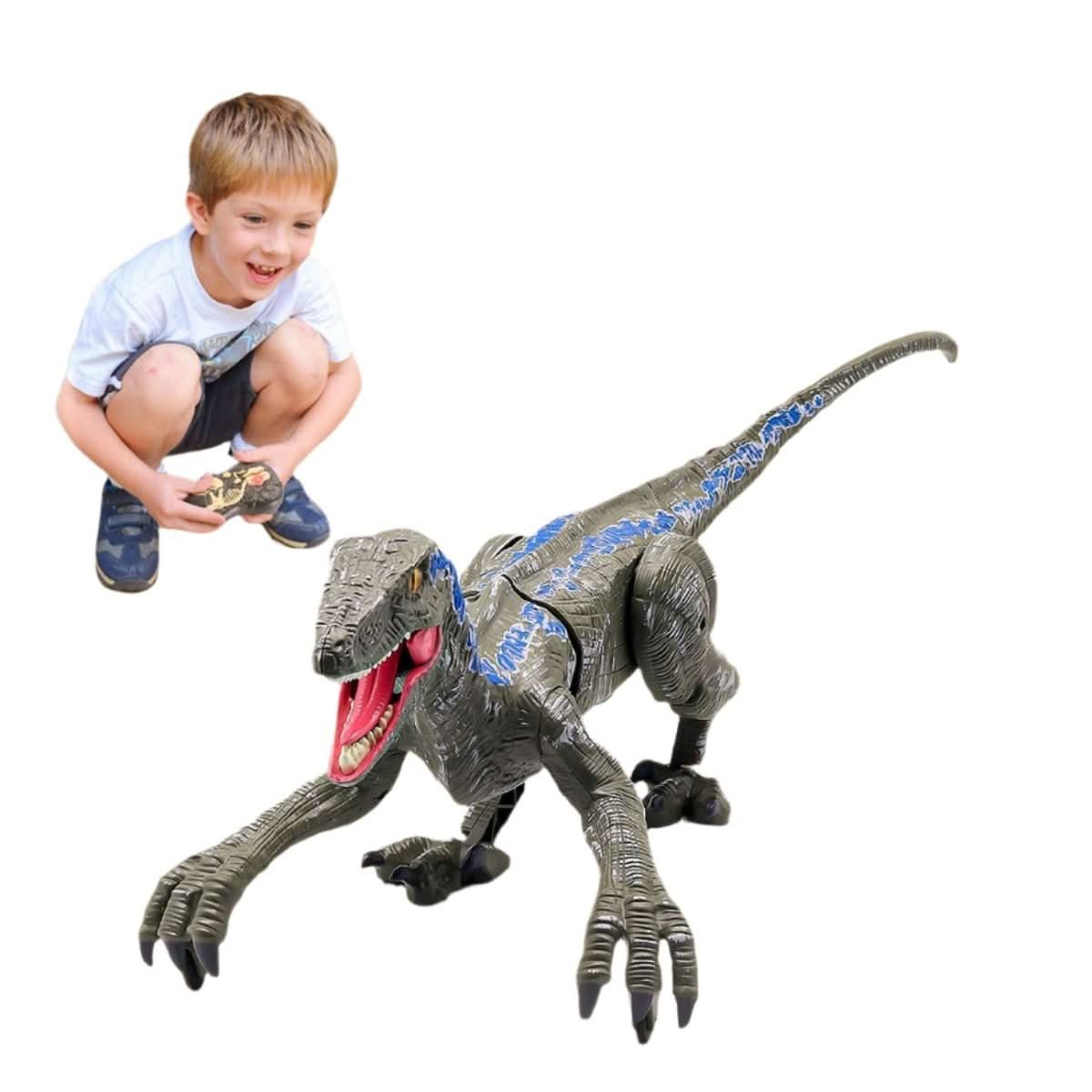 Remote Control Dinosaur Toy with Light and Sound, Velociraptor Dino Toys, Rechargeable Dinosaur Gifts for Kids_05