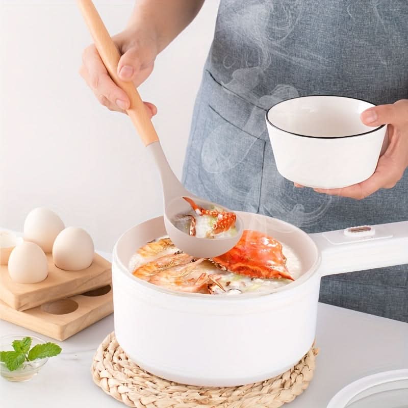 Silicone Kitchen Utensil Set, 12 Piece Kitchen Utensils with Wooden Handles, Cooking Utensils for Non Stick Pans_04