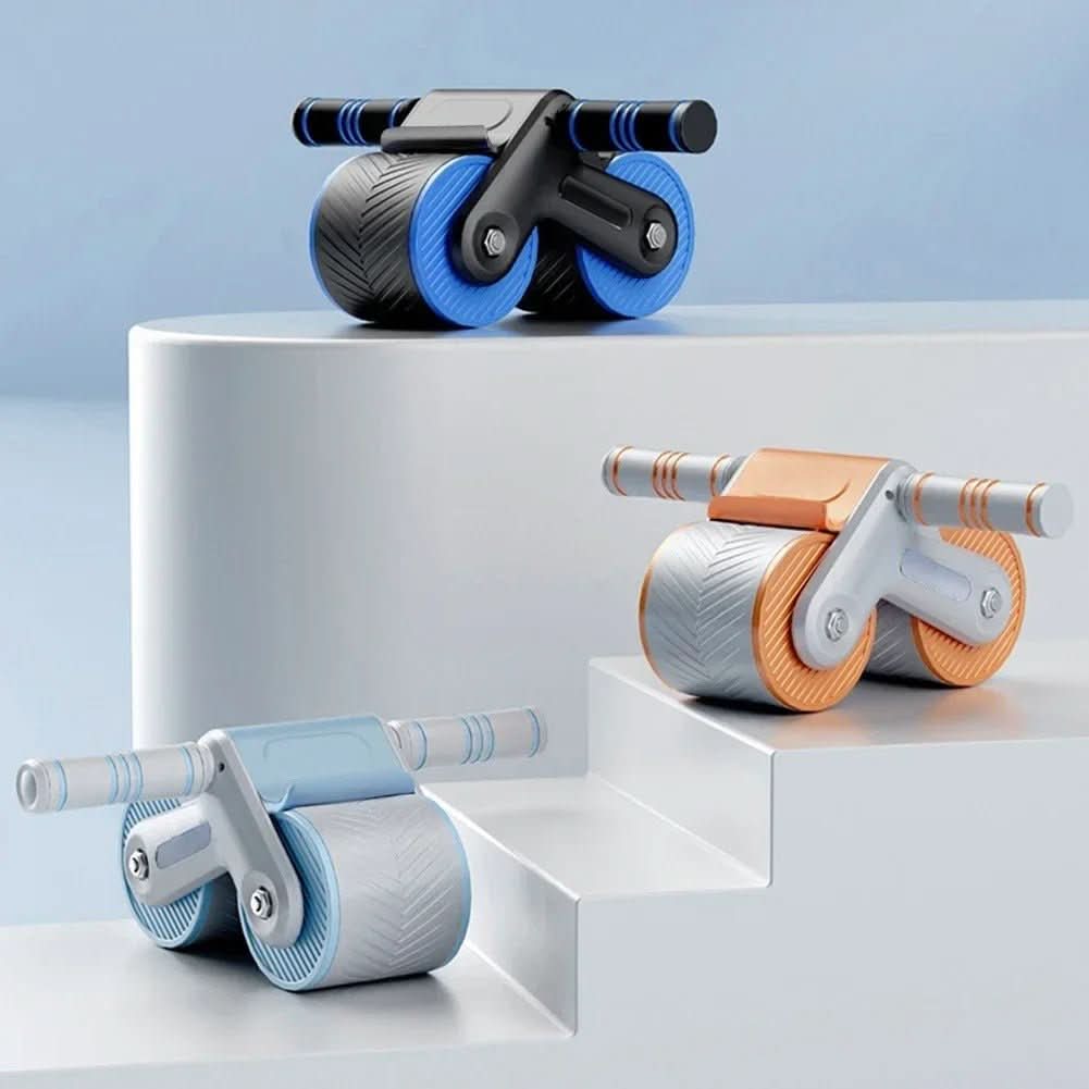 Ab Roller with Automatic Recoil, Non Slip Ab Wheel for Core Training, Abdominal Roller for Home Gym Equipment