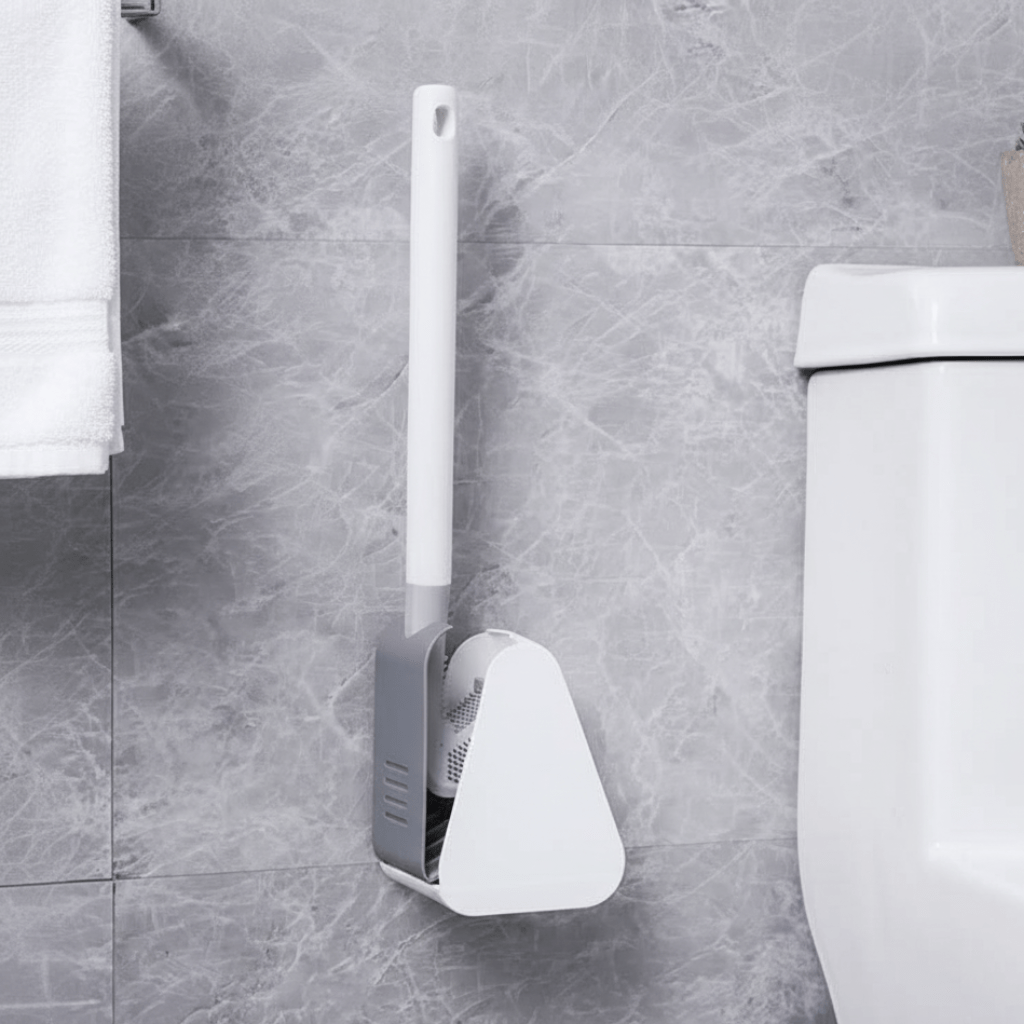 Toilet Brushes, Triangle Loo Brush, Rubber Toilet Brush for Bathroom Cleaning, Scrub Brush, Bathroom Accessories