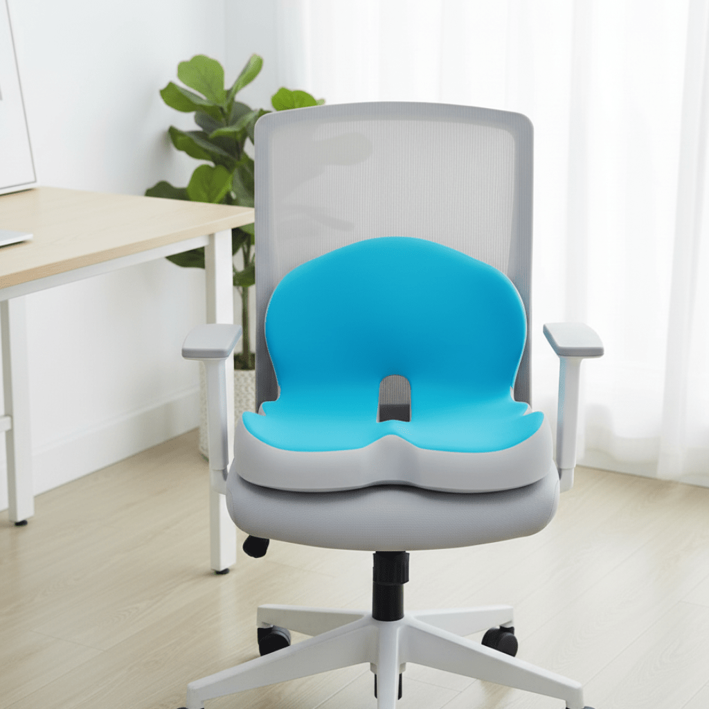 Memory Foam Seat Cushion, Office Chair Cushion for Long Sitting, Car Seat Cushion for Travel and Wheelchair