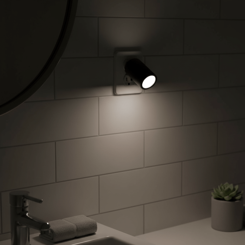 Plug in Night Light, Dimmable LED Night Lights with Day Night Sensor, Warm White Lamp for Room Lighting