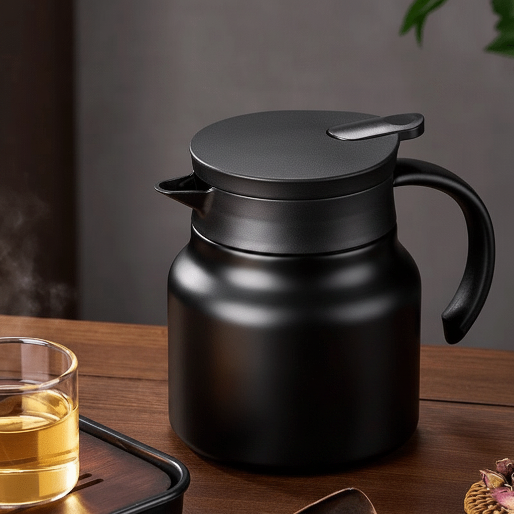 Insulated Teapot with Infuser, Stainless Steel Tea Pot, Ceramic Teapot with Strainer for Loose Leaf Tea, 800 ml_01