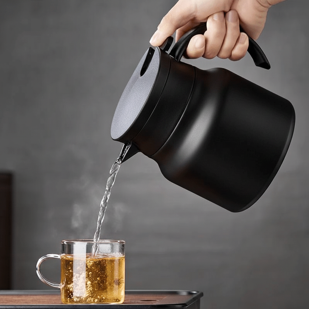 Insulated Teapot with Infuser, Stainless Steel Tea Pot, Ceramic Teapot with Strainer for Loose Leaf Tea, 800 ml_03