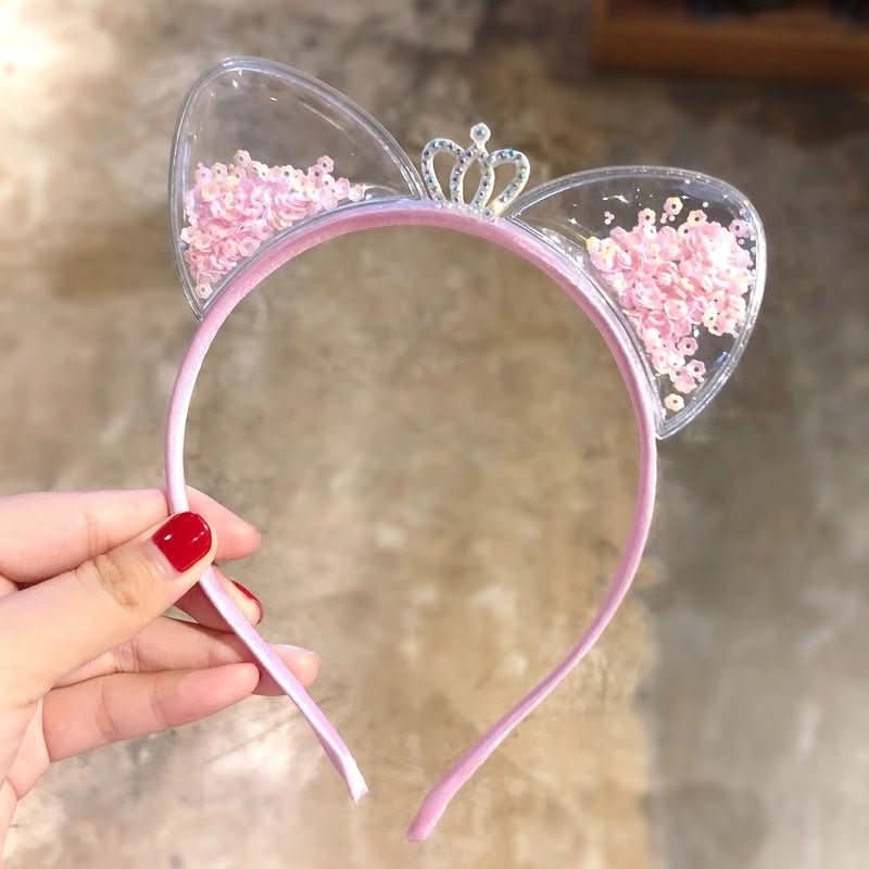 Hair Bands with Cat Ears, Sparkly Alice Band – image 6