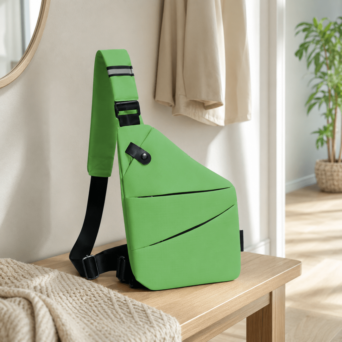 Anti Theft Crossbody Bag, RFID Shoulder Bag with Cut Resistant Strap – image 13