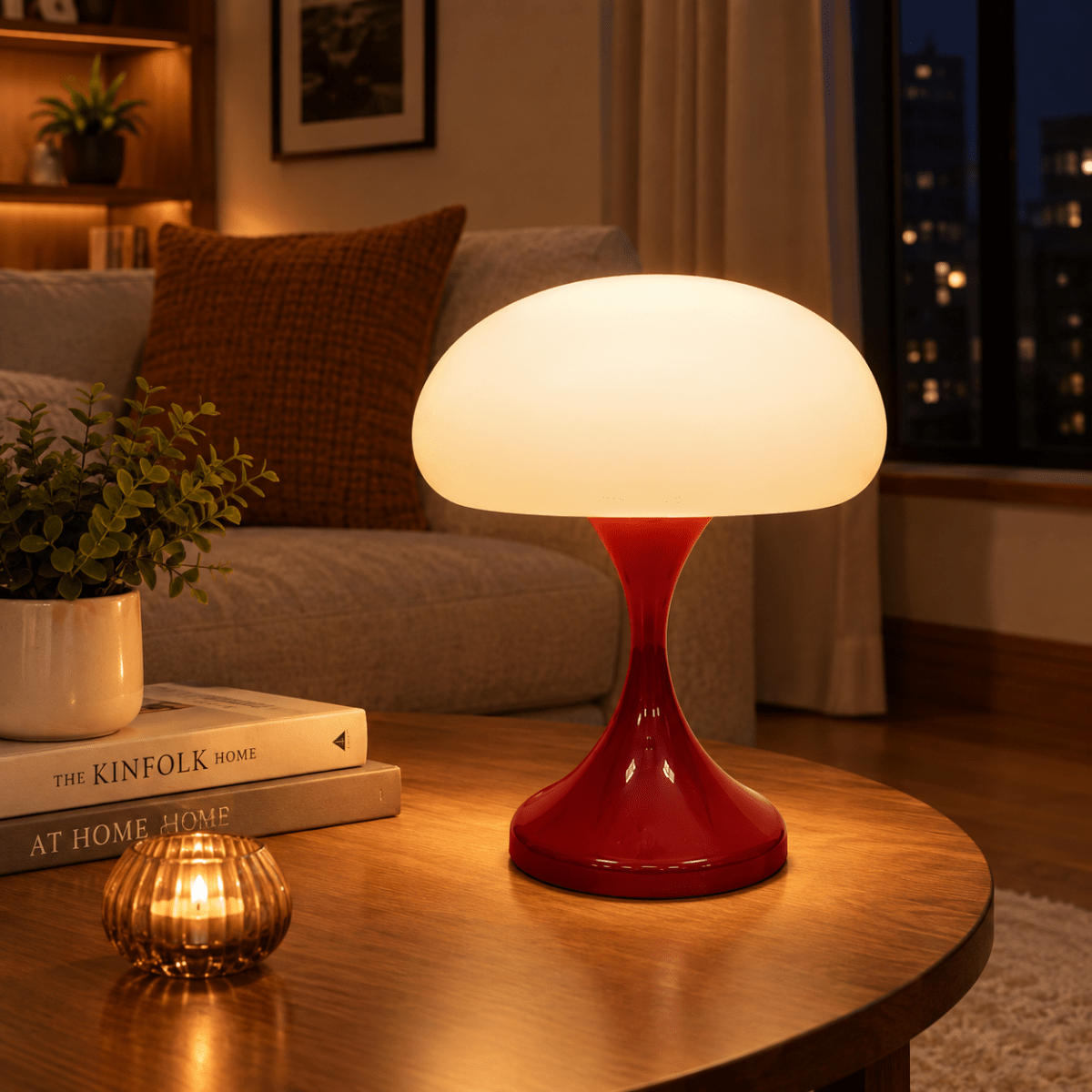 Jellyfish Table Lamp, Bedside Lamp for Bedroom and Living Room, Jellyfish Lamp with Soft LED, Ambient Light