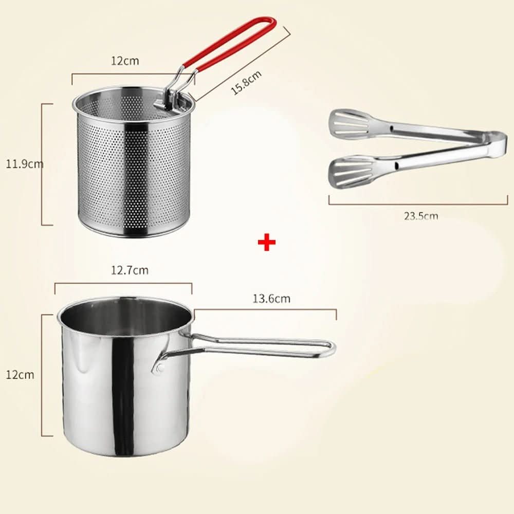 Induction Pan for Deep Frying, Stainless Steel Pot 1200 ml with Pouring Spout, Chip Pan, Milk Pan, Pasta Pot_10