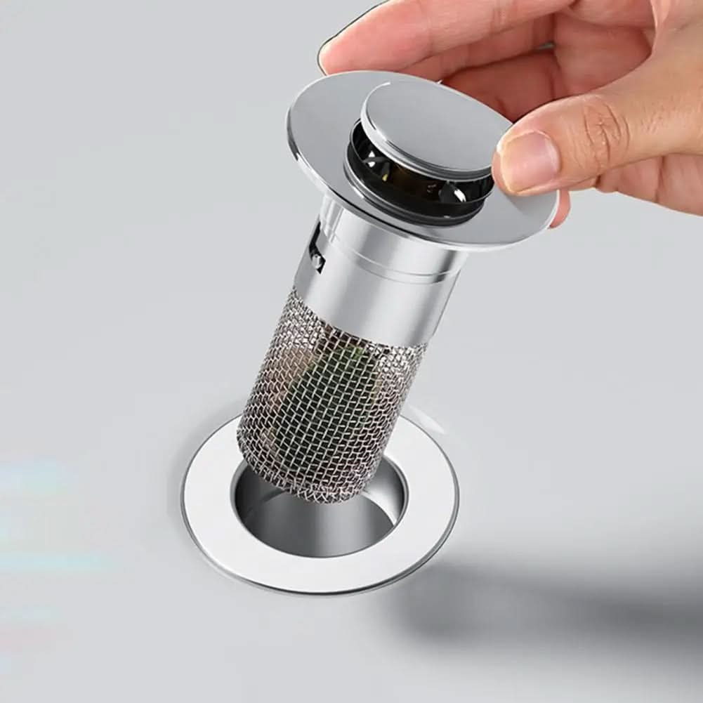Sink Strainers, Kitchen Sink Plug Strainer, Stainless Steel Drain Protector, Drain Guard, Hair Catcher for Sinks_00