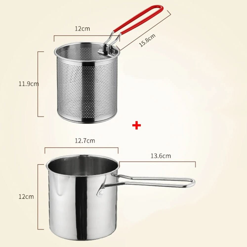 Induction Pan for Deep Frying, Stainless Steel Pot 1200 ml with Pouring Spout, Chip Pan, Milk Pan, Pasta Pot_11