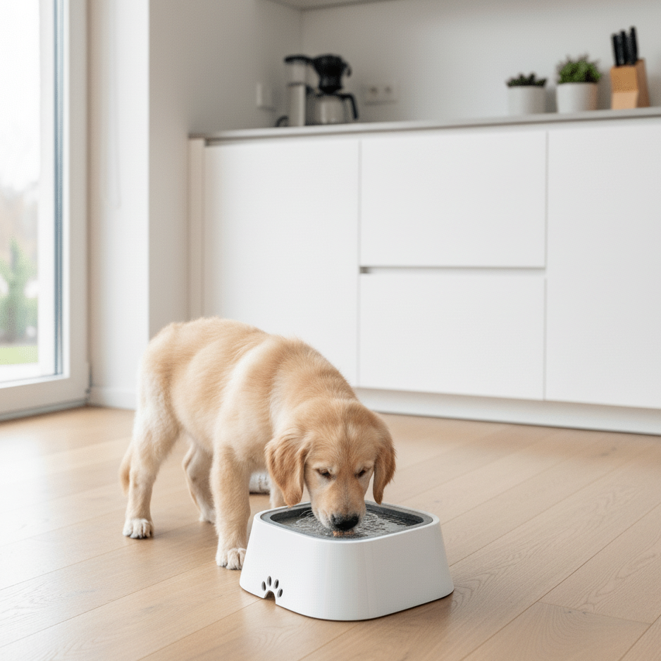 Anti Spill Dog Bowl, Non Spill Dog Water Bowl with Floating Disc, Cat Water Bowl 1.5 Litre for Dogs and Cats_04