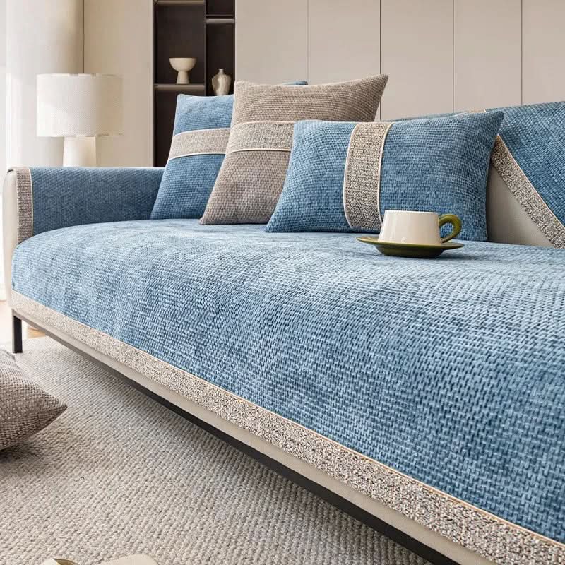 Sofa Covers, Non Slip Slipcovers for Sofas and Armchairs, Corner Sofa Cover in Polyester Knit for Two Seaters and Futons_08