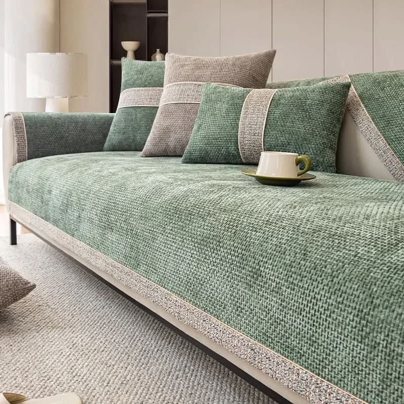 Sofa Covers, Non Slip Slipcovers for Sofas and Armchairs, Corner Sofa Cover in Polyester Knit for Two Seaters and Futons_04