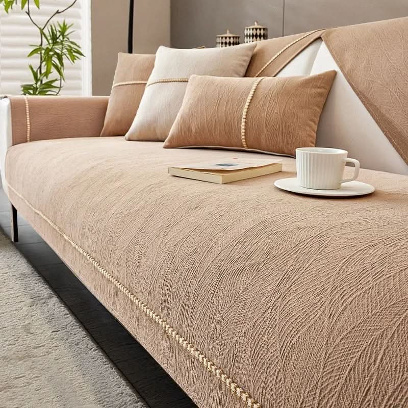Sofa Covers, Non Slip Slipcovers for Sofas and Armchairs, Corner Sofa Cover in Polyester Knit for Two Seaters and Futons_11