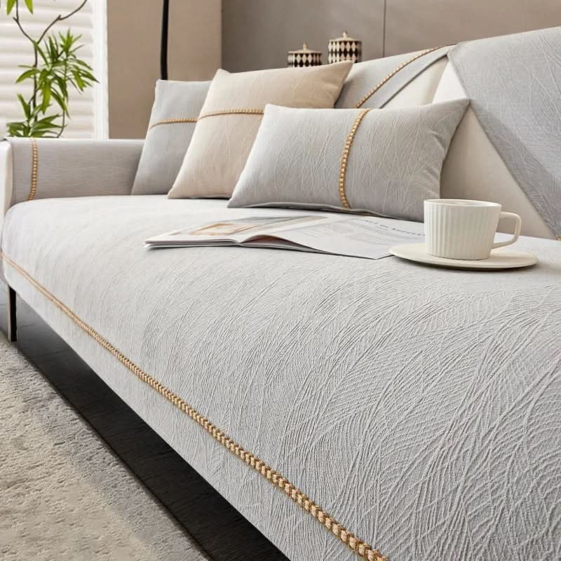 Sofa Covers, Non Slip Slipcovers for Sofas and Armchairs, Corner Sofa Cover in Polyester Knit for Two Seaters and Futons_13