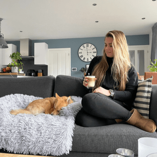 Fluffy Dog Beds Small to Extra Large, Cat Bed, Washable Dog Blanket with PP Cotton Filling, Large Dog Bed 110 x 90 cm_02