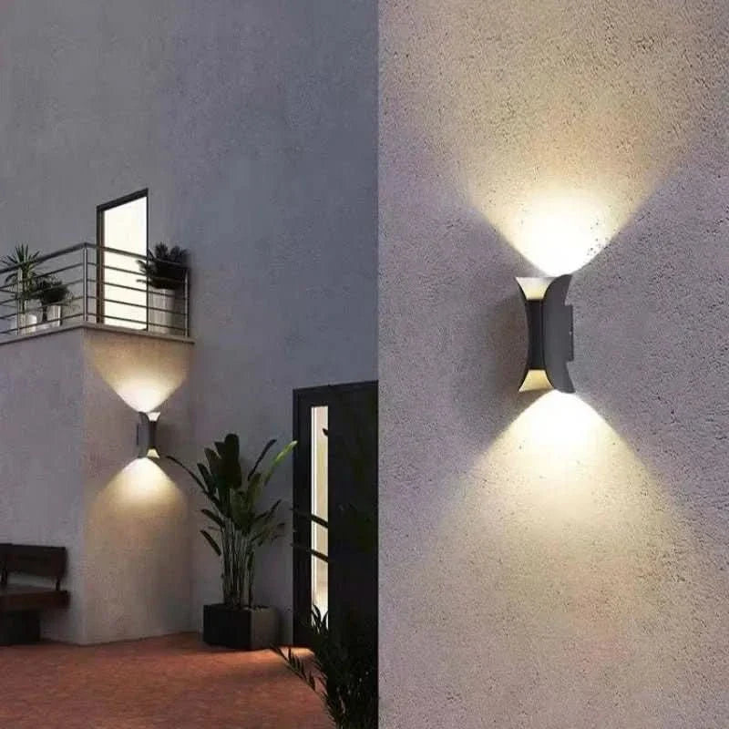 Outdoor Wall Light, Curved LED Garden Light IP65, Hallway Light for Indoor and Outdoor Use_07