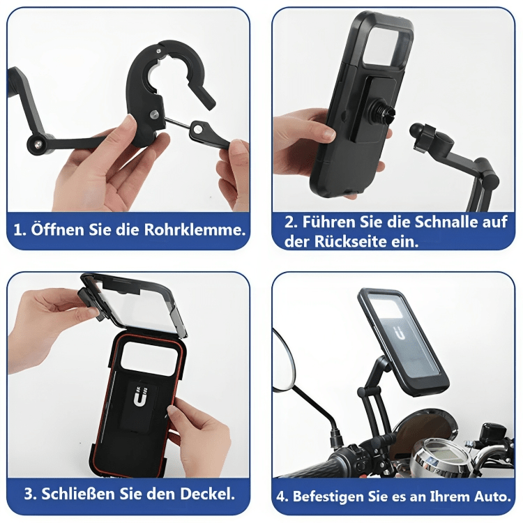 Waterproof Bike Phone Holder, Cycling Phone Holder with Clear View Window, Bicycle Phone Mount, Bike Accessories_11