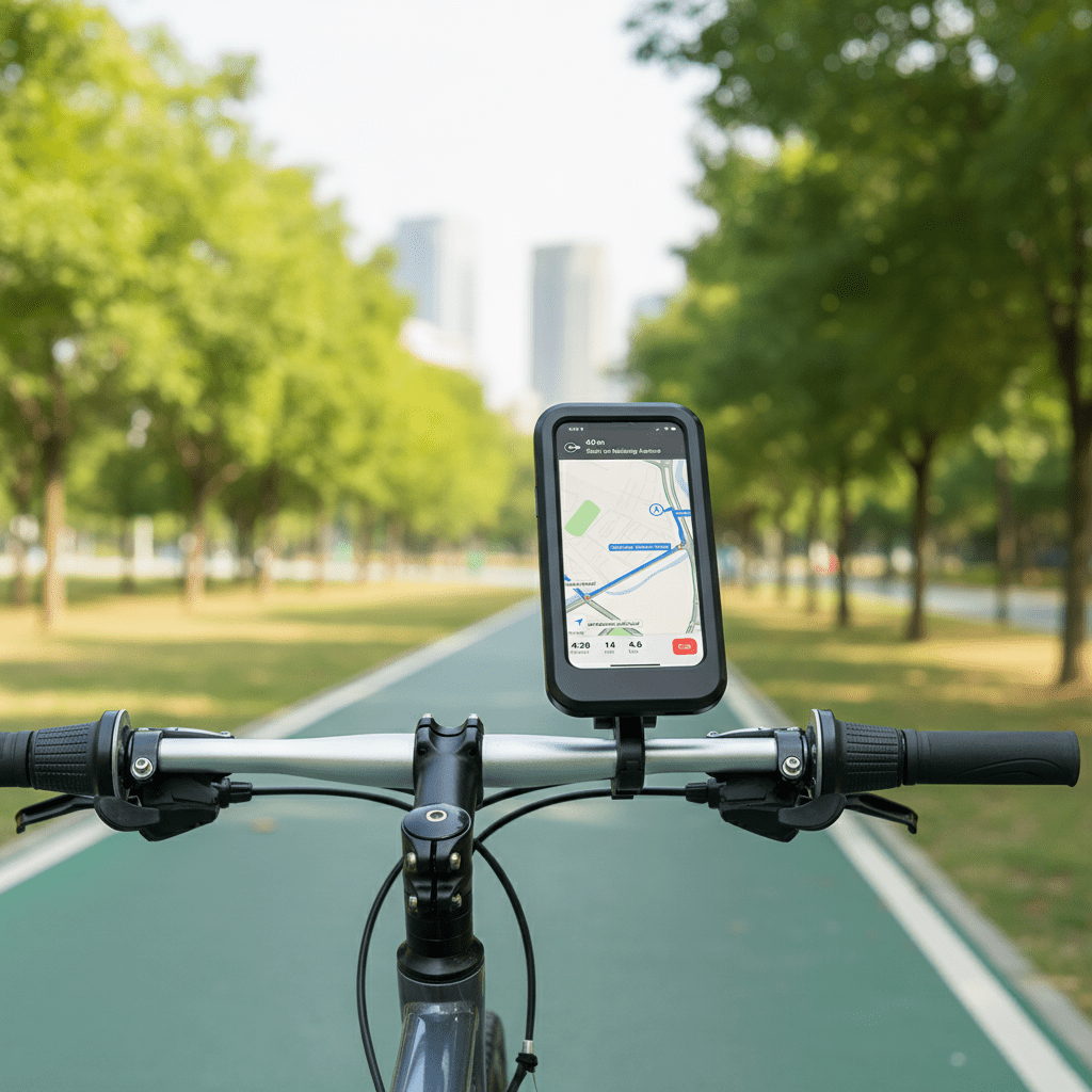 Waterproof Bike Phone Holder, Cycling Phone Holder with Clear View Window, Bicycle Phone Mount, Bike Accessories_06