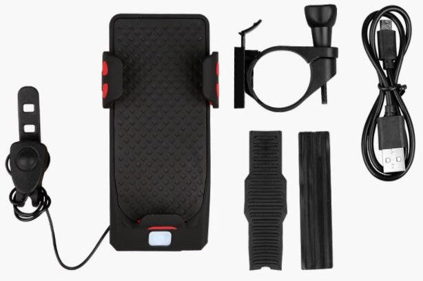 Bike Light with Power Bank and Phone Holder, Rechargeable Bicycle Light for Handlebars – image 5