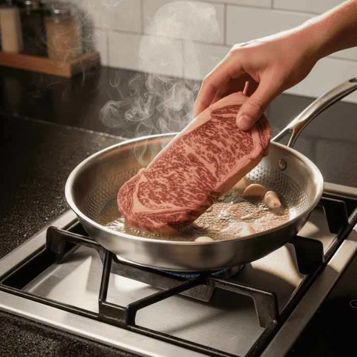 Stainless Steel Pan for Induction Hob, Pan Set in 3 Sizes – image 5