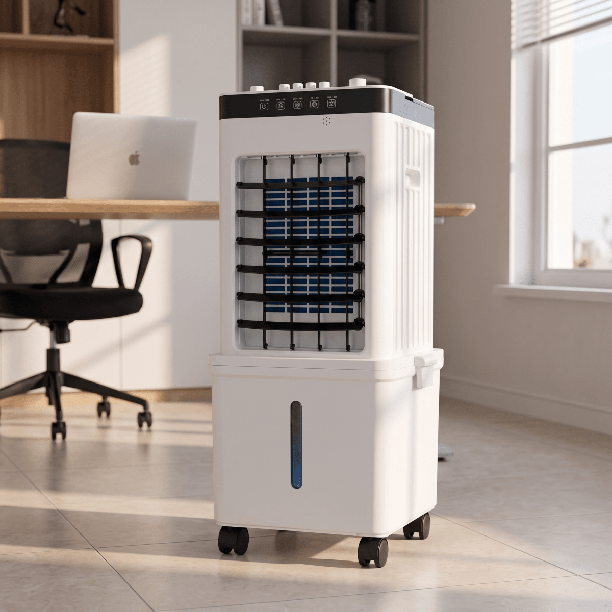 Portable Air Cooler 3 in 1, Evaporative Air Cooler Fan with Humidifying Function, Swamp Cooler without Exhaust Hose_05