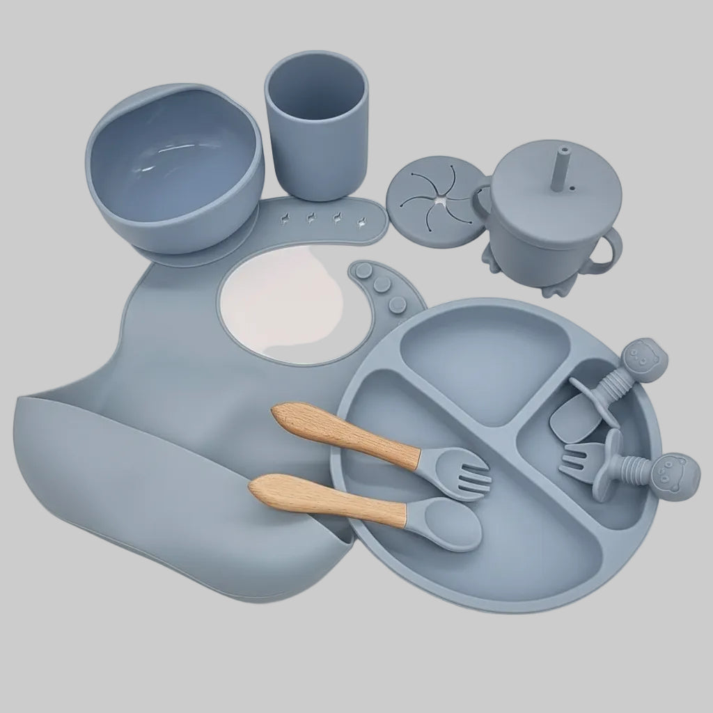 Baby Led Weaning Set, Weaning Bib with Pocket