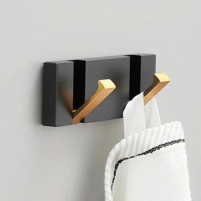 Coat Hooks, Folding Wall Hooks for Towels and Bags, Aluminium Wall Coat Rack, Self Adhesive Hooks or Screw Fixing