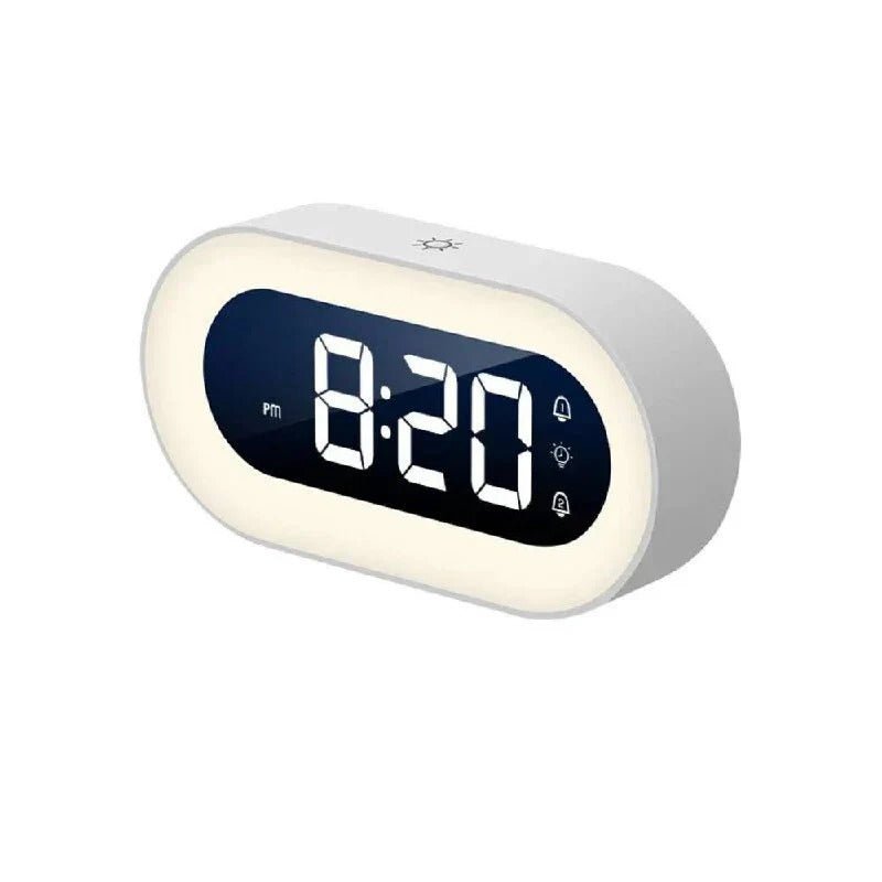 Digital Alarm Clock with Night Light, Dimmable Bedside Clock with Adjustable Brightness, Digital Clock for Bedroom_05