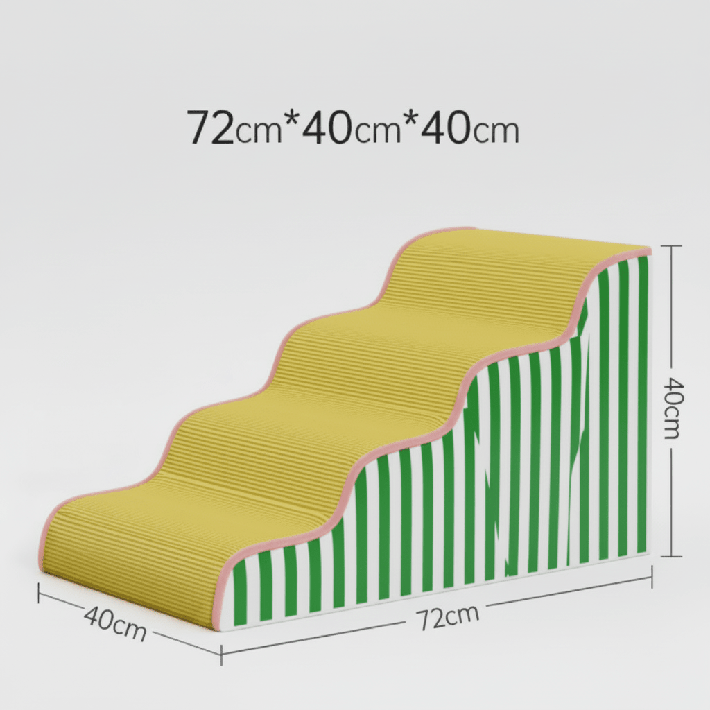 Dog Bed Stairs with Gentle Incline, Foam Dog Steps for Sofa and Bed, Dog Stairs for Small and Senior Dogs_04
