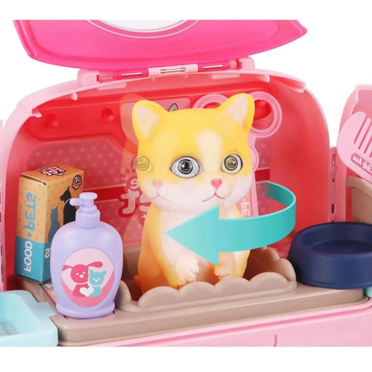 Vet Toy Set with Backpack and 16 Accessories, Role Play Toys for Pet Care – image 5