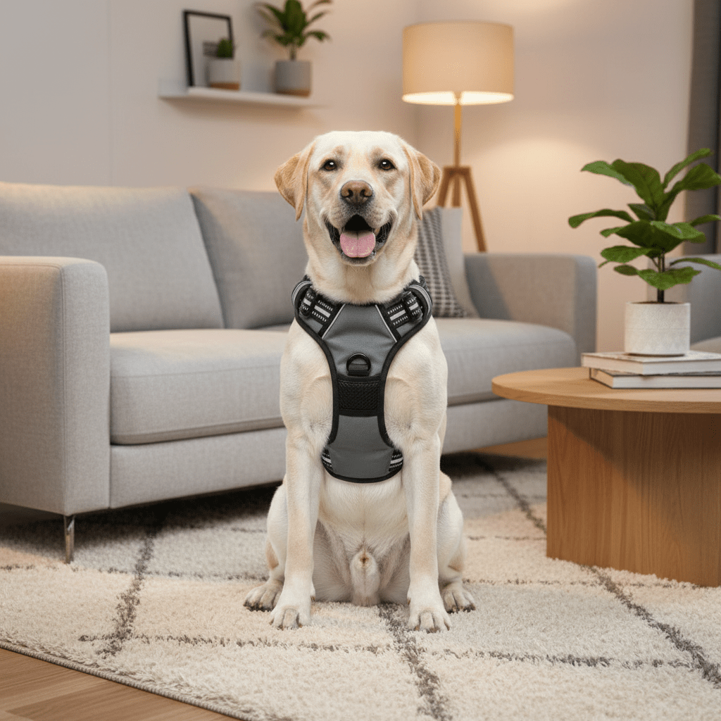 Dog Harness with Handle for Small and Large Dogs, Reflective Breathable Puppy Harness, Dog Accessories for Walking