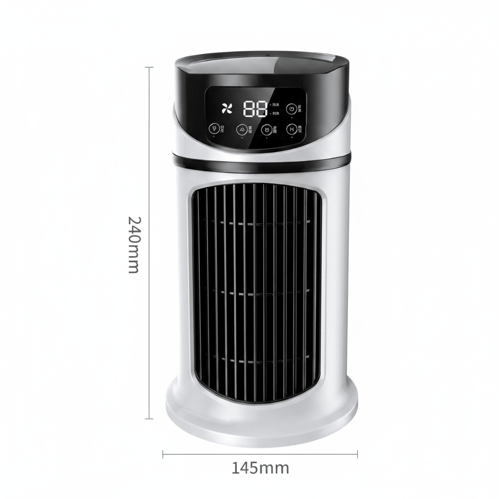 Portable Air Cooler with Humidifier, Evaporative Air Cooler Fan, Cooling Fan, USB Desk Fan for Office and Bedroom_02