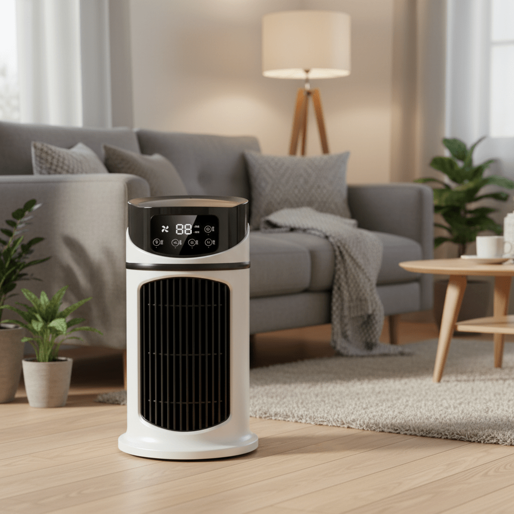 Portable Air Cooler with Humidifier, Evaporative Air Cooler Fan, Cooling Fan, USB Desk Fan for Office and Bedroom_03