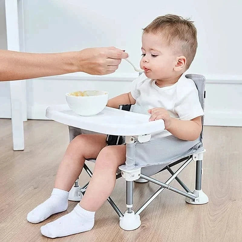 Foldable High Chair for Travel, Portable Baby Chair with Safety Belt, Compact Travel High Chair for Restaurants_00