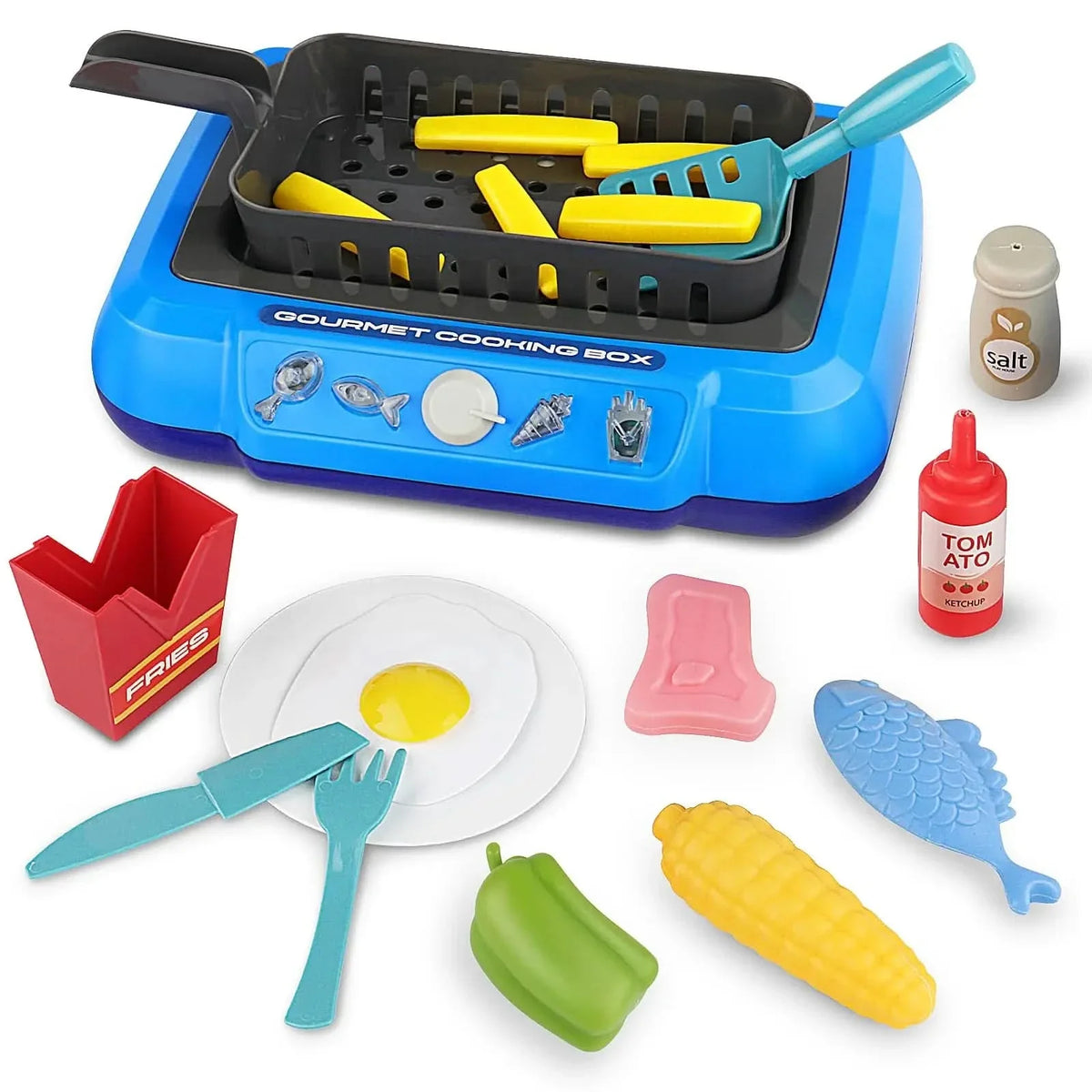 Play Kitchen Set, Toy Kitchenware with Pots and Spatulas, Kids Kitchen Set for Toddlers, Role Play Toys for Ages 2 to 6_06