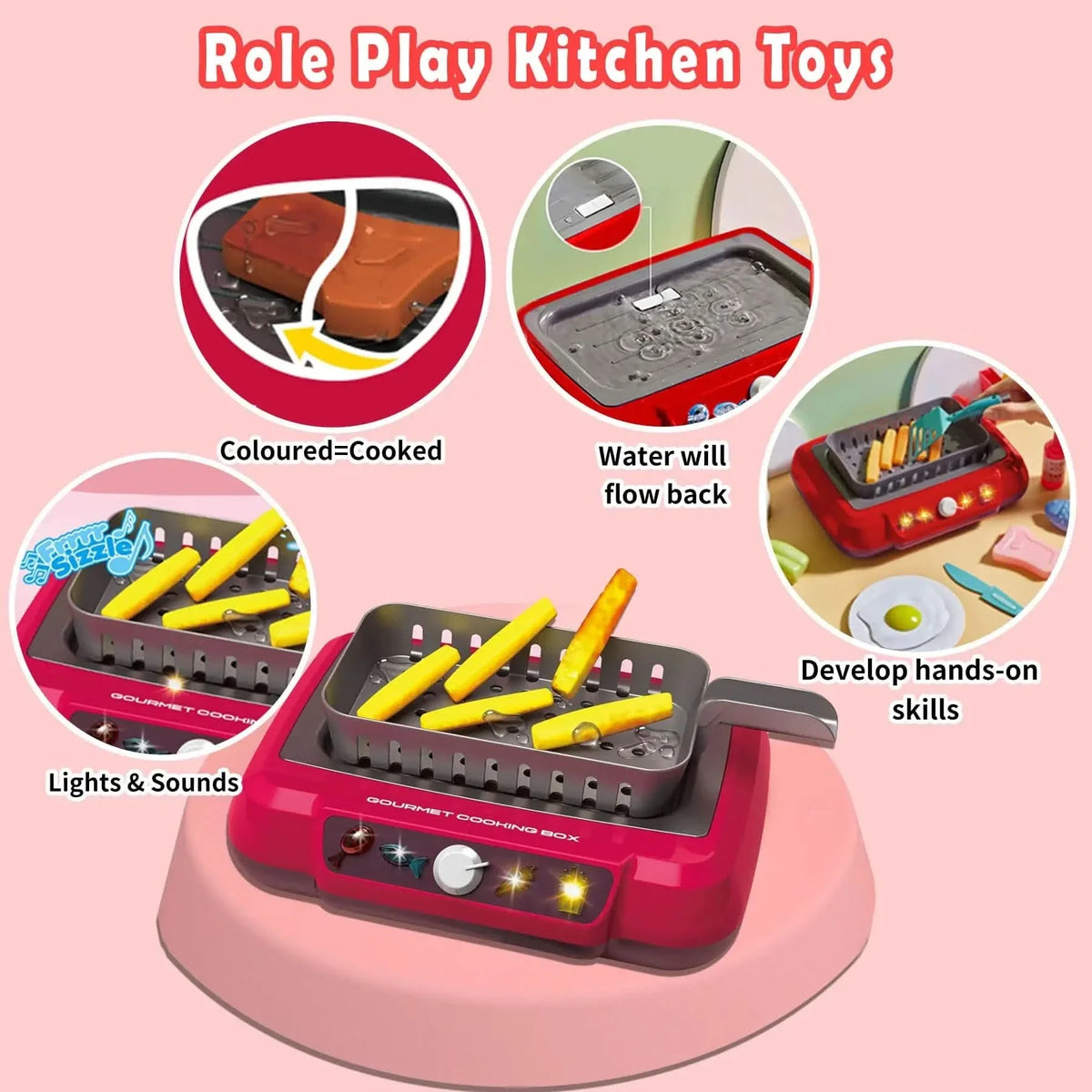 Play Kitchen Set, Toy Kitchenware with Pots and Spatulas, Kids Kitchen Set for Toddlers, Role Play Toys for Ages 2 to 6_02